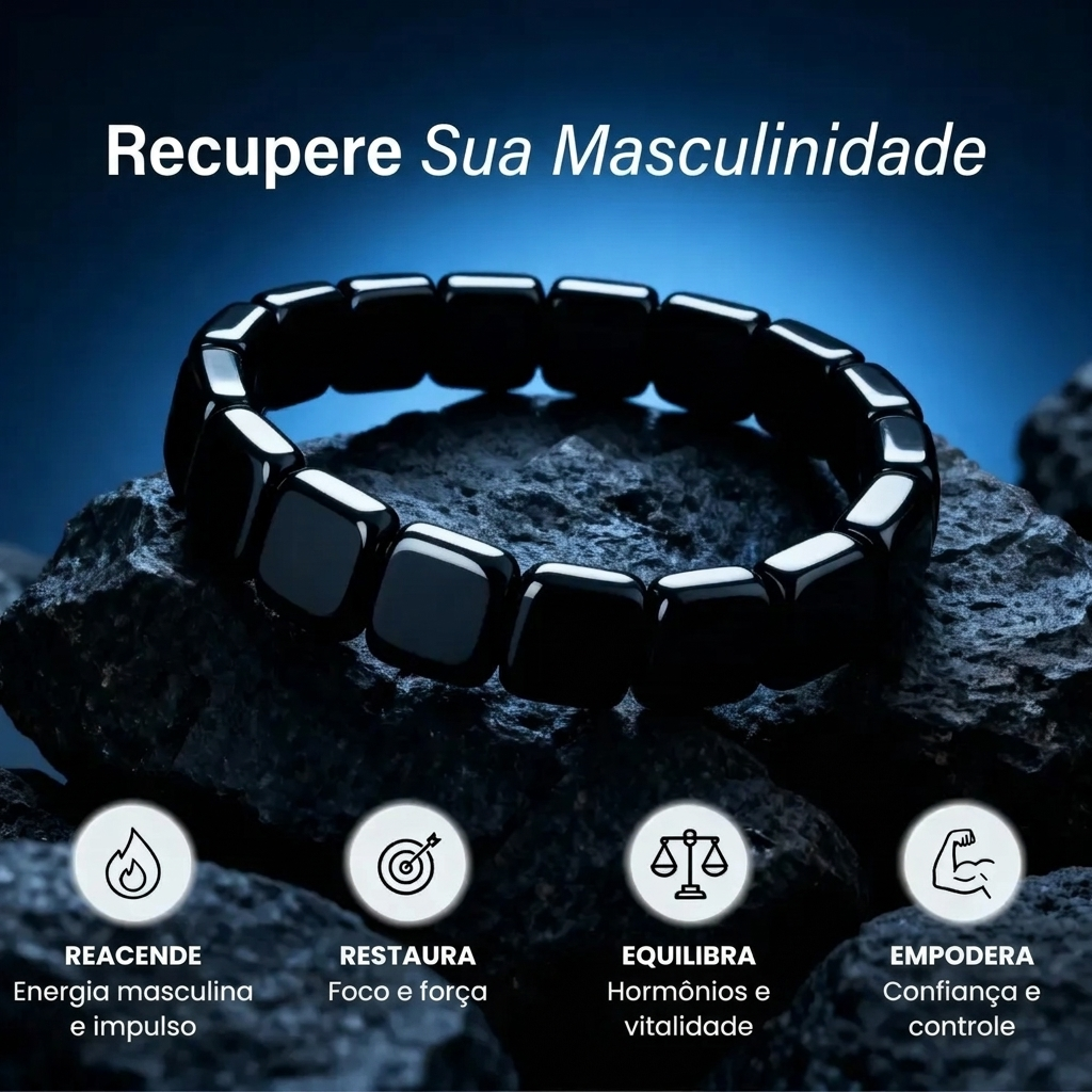 Bracelete Hemiores® em Hematite